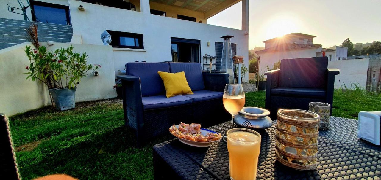 Villa Bistinetti Rez De Villa Tout Confort Avec Piscine Penta di Casinca Ngoại thất bức ảnh
